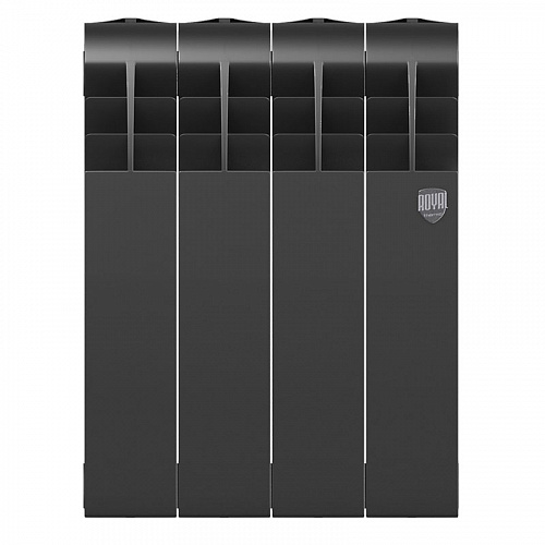 Радиатор биметаллический Royal Thermo Biliner 350 Noir Sable 4 секции, фото фото 2