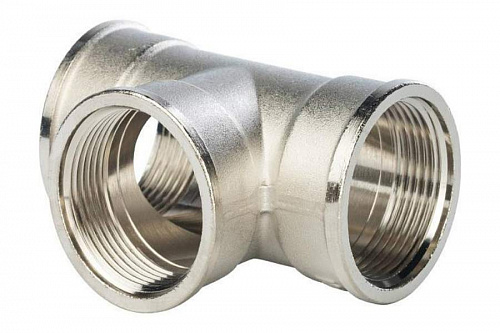 STOUT Тройник В/В/В 1 1/4" никелированный SFT-0020-000114, фото фото 2