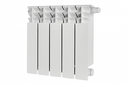 Радиатор биметаллический Stout TITAN 350 5 секций нижнее правое подключение, фото фото 2