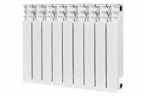 Радиатор биметаллический Stout TITAN 500 9 секций боковое подключение, фото фото 2