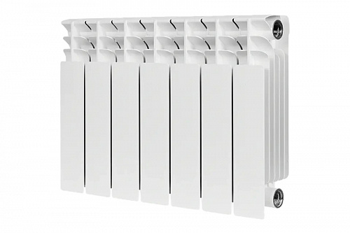 Радиатор биметаллический Stout TITAN 350 7 секций боковое подключение, фото фото 2