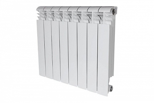 Радиатор алюминиевый Stout Vega 500 AL 8 секций боковое подключение, фото фото 2