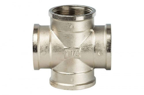 STOUT Крестовина В/В/В/В 1 1/2" никелированная  SFT-0031-000112, фото