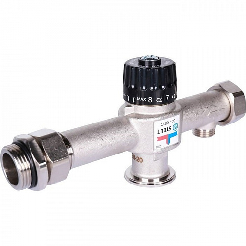 Насосно-смесительный узел Stout с термостатическим клапаном 30-60°C, фото фото 7