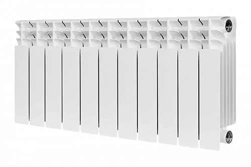 Радиатор биметаллический Stout TITAN 350 11 секций боковое подключение, фото фото 2