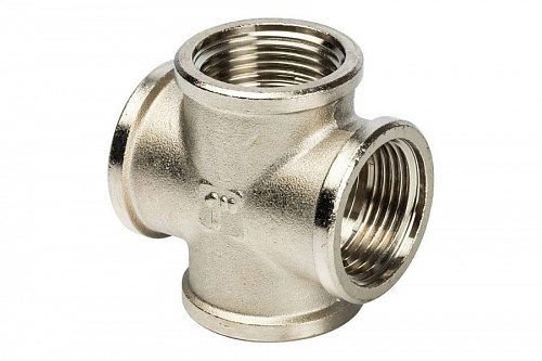 STOUT Крестовина В/В/В/В 1" никелированная SFT-0031-000001, фото фото 3