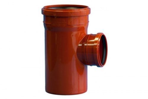 Тройник канализационный наружный 160x110 87гр. , фото