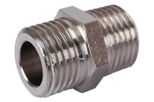 STOUT Ниппель Н/Н 1/4" никелированный SFT-0004-001414, фото