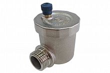 Воздухоотводчик Stout  угловой 1/2 Нр никель SVS-1013-000015, фото