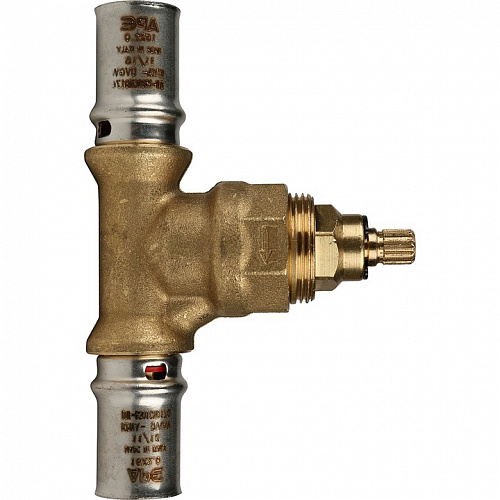 Вентиль с хромированной ручкой Stout 16х16 для м/п труб прессовой, фото фото 6