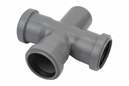 Крест канализационный 50х50х50 87гр., фото фото 2