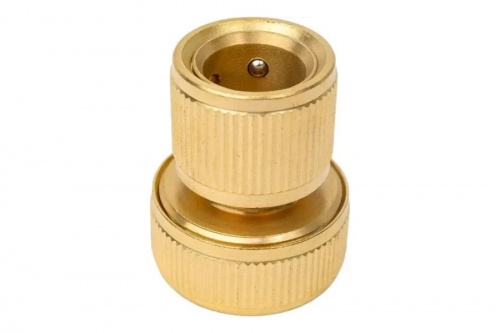 Соединитель латунный, быстросъемный для шланга 3/4 Palisad, фото