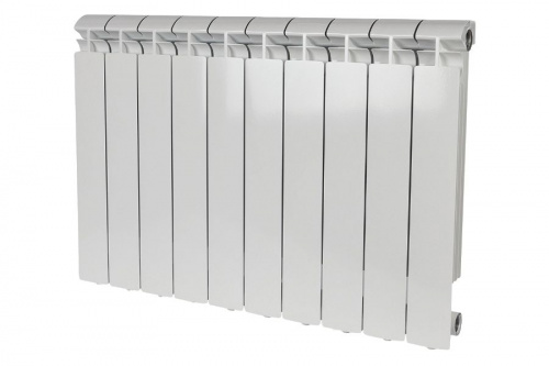 Радиатор алюминиевый Stout Alpha AL 500 10 секций боковое подключение, фото