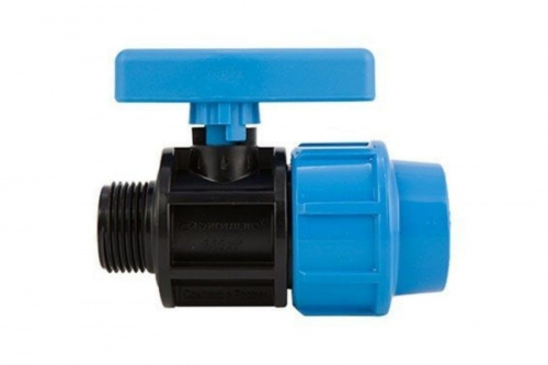 ПНД Кран шаровый 20х1/2 Нр, фото