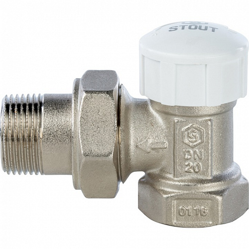 Клапан термостатический Stout угловой 3/4, фото фото 2