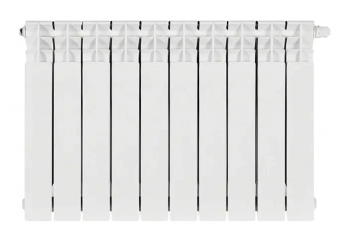 Радиатор биметаллический Stout TITAN 500 10 секций нижнее правое подключение, фото