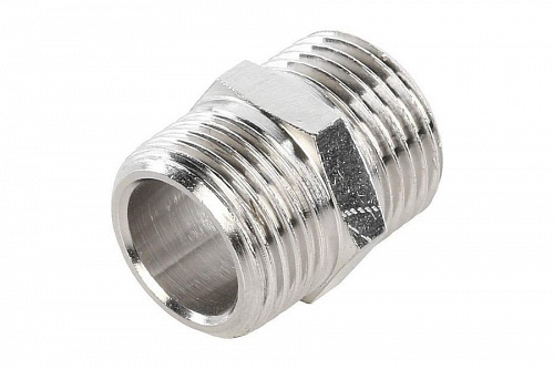 STOUT Ниппель Н/Н 3/8" никелированный SFT-0004-003838, фото фото 3