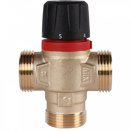 Термостатический смесительный клапан Rommer для отопления и ГВС 1" НР 20-43°С KV 2,5 (бок. смешив), фото фото 4