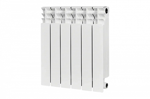 Радиатор биметаллический Stout TITAN 500 6 секций боковое подключение, фото фото 2