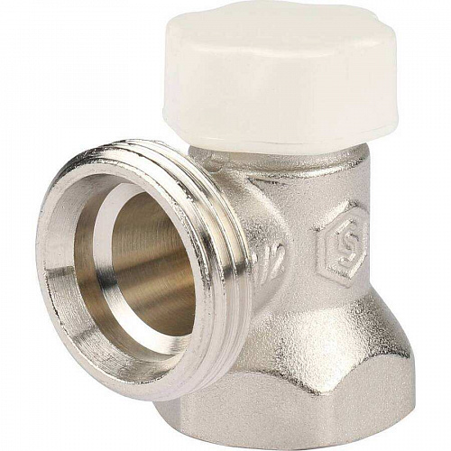 Клапан запорно-балансировочный STOUT угловой 1/2, фото фото 5