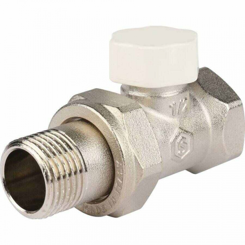 Клапан запорно-балансировочный STOUT прямой 1/2 SVL-1176-000015, фото