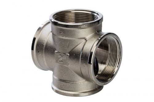 STOUT Крестовина В/В/В/В 2" никелированная SFT-0031-000002, фото