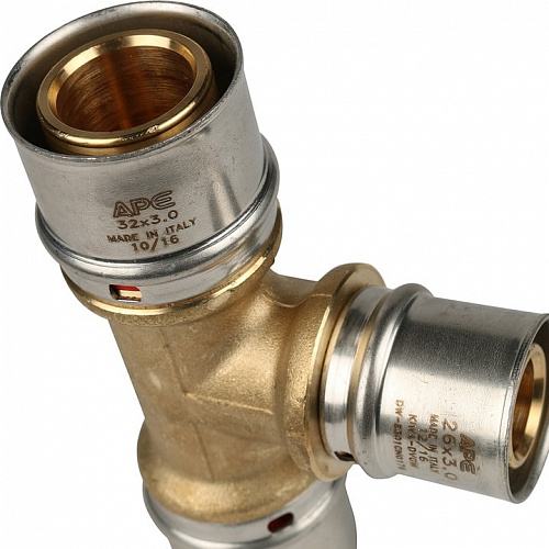 Пресс тройник редукционный Stout 32х26х32 для м/п труб SFP-0005-322632, фото фото 6