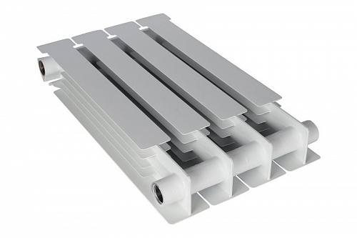 Радиатор биметаллический Stout Alpha BM 500 4 секции боковое подключение, фото фото 2