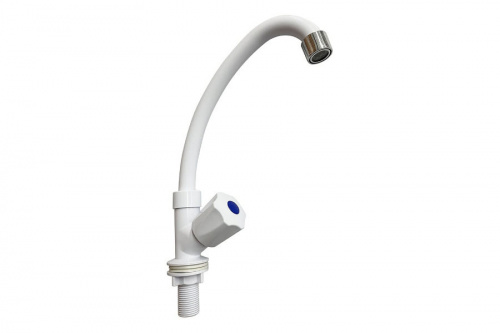 Смеситель ROEGEN RY523A моно, 1/2" м/к, ABS, белый, вентиль Мария L2, фото