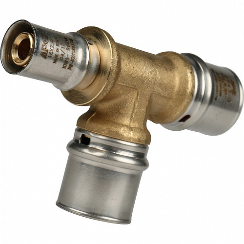 Пресс тройник редукционный Stout 26х26х16 для м/п труб SFP-0005-262616, фото фото 5