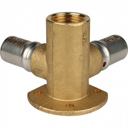 Пресс тройник с креплением Stout ВР 16х1/2х16 для м/п труб SFP-0015-001216, фото фото 3