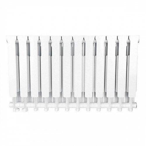 Радиатор алюминиевый Stout Bravo 500 12 секций нижнее правое подключение, фото фото 2