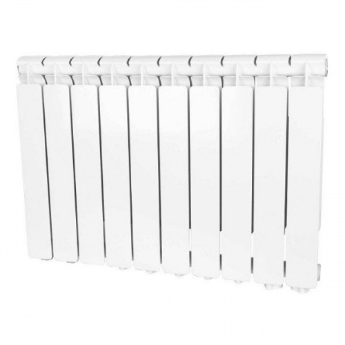 Радиатор алюминиевый Stout Bravo 500 10 секций нижнее правое подключение, фото