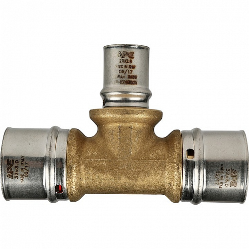 Пресс тройник редукционный Stout 32х20х32 для м/п труб SFP-0005-322032, фото фото 3