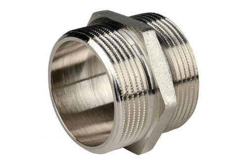 STOUT Ниппель Н/Н 1 1/2" никелированный SFT-0004-112112, фото