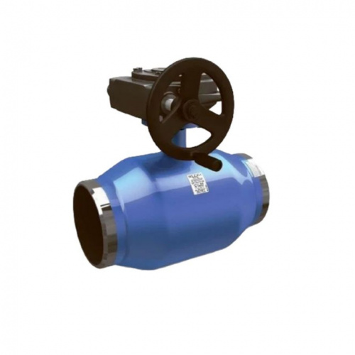 Кран шаровый LD КШЦПР Energy из стали 09Г2С Ду250/200 Ру2,5МПа с редуктором под приварку, фото