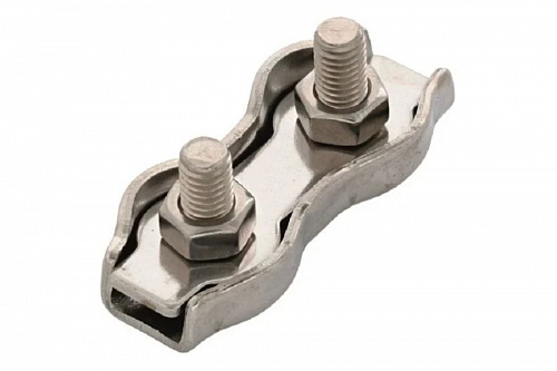 Зажим нержавеющий 4 мм DOUBLE ACR, фото фото 3