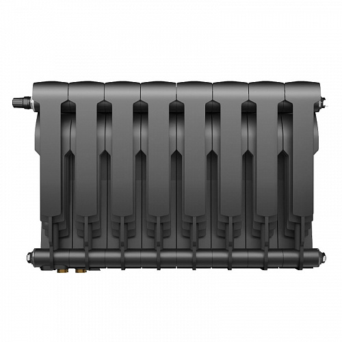 Радиатор биметаллический Royal Thermo Biliner 350 VDR Noir Sable 8 секций, фото фото 3
