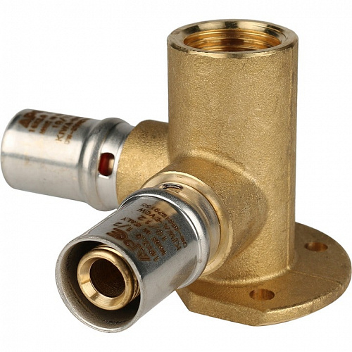 Пресс тройник с креплением Stout ВР 16х1/2х16 для м/п труб SFP-0015-001216, фото фото 2