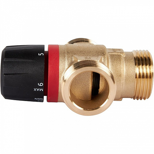 Термостатический смесительный клапан Rommer для отопления и ГВС 1" НР 20-43°С KV 1,6 (бок. смешив), фото фото 5