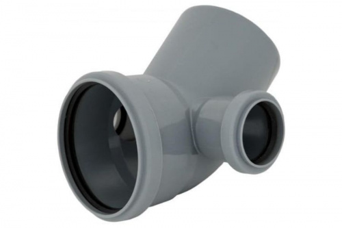 Отвод канализационный 110х50 45гр. левый , фото