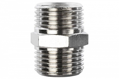 STOUT Ниппель Н/Н 3/8" никелированный SFT-0004-003838, фото фото 2