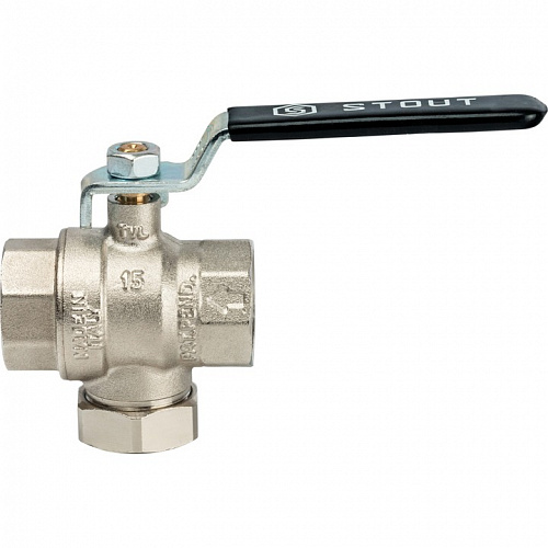 Кран шаровый с фильтром, 3/4" ручка-рычаг, фото фото 2