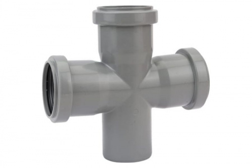 Крест канализационный 50х50х50 87гр., фото