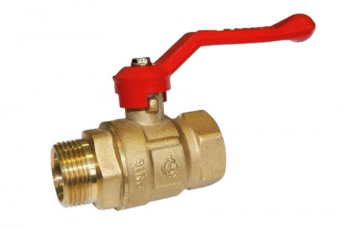 Кран шаровый КРЕПЫШ DN-20 В/Н рычаг PN16 ГАЛЛОП, фото