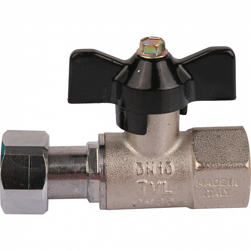 Кран шаровый с накидной гайкой 1/2" В/В бабочка, STOUT, фото фото 2