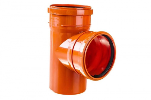 Тройник канализационный наружный 200x110 90гр. , фото