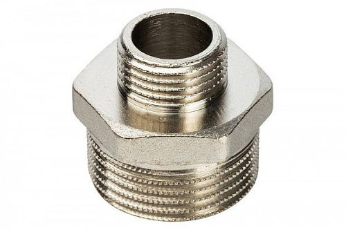 STOUT Ниппель переходной 1"х1/2" никелированный SFT-0004-000112, фото фото 3