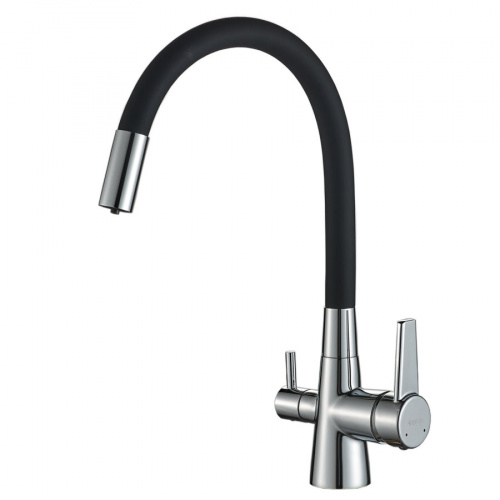 Смеситель DEVIDA для питьевой воды с гибким изливом, на гайке, фото