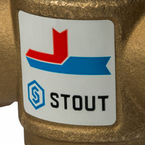 Термостатический смесительный клапан Stout G 1"М-G 1"1/2F-G 1"M 60°С, фото фото 6